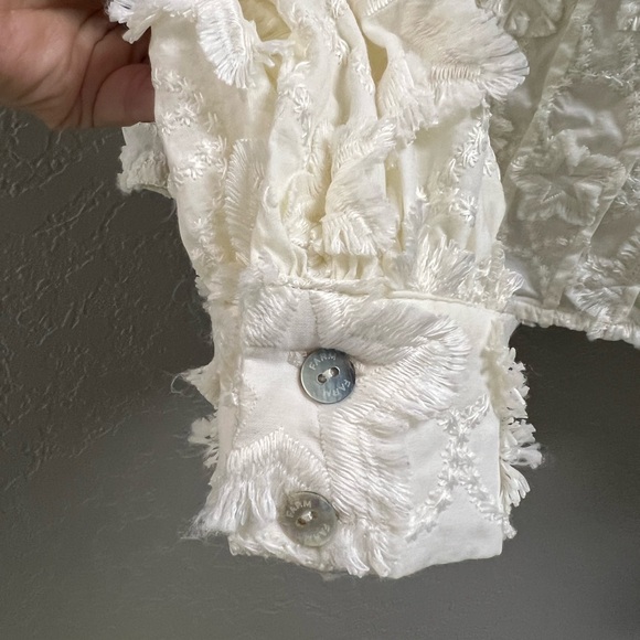 FARM Rio Cream Textured Blouse - Picture 8 of 8